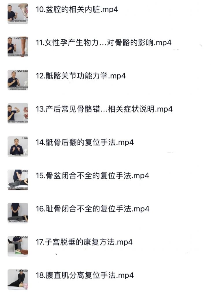 图片[3]-罗飞行产后骨盆修复手法高清视频教程【百度网盘下载】