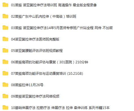 图片[3]-苗振诺亚第拉伸疗法医师专修班全集视频教程【百度网盘下载】