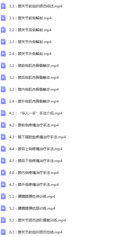 图片[2]-李建民华人一手软组织手法解决顽固膝痛高清视频教程【百度网盘下载】