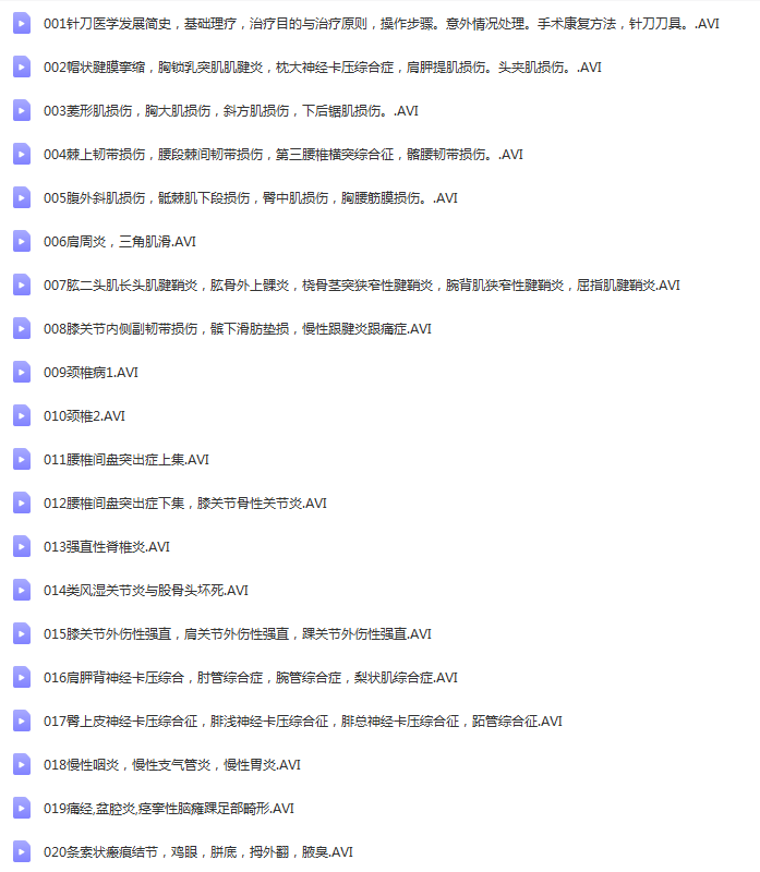 图片[2]-中国针刀医学大型视听教材吴绪平张天民小针刀视频教程20集【百度网盘下载】