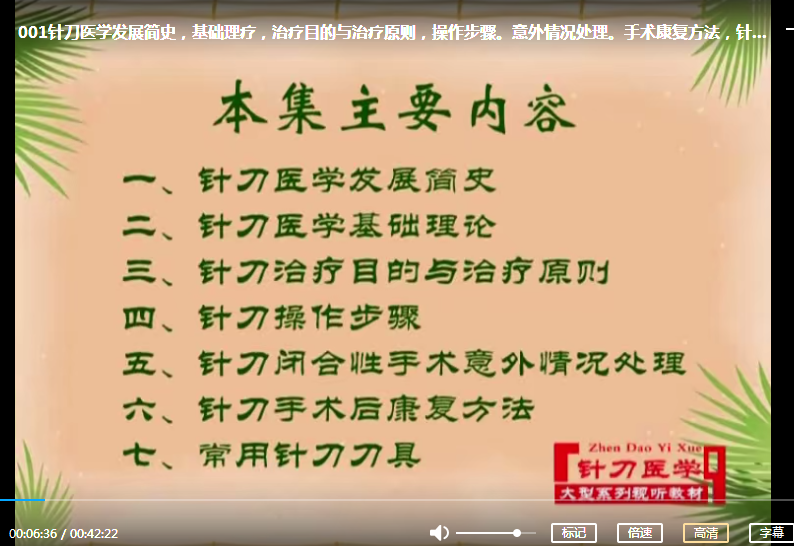 图片[3]-中国针刀医学大型视听教材吴绪平张天民小针刀视频教程20集【百度网盘下载】