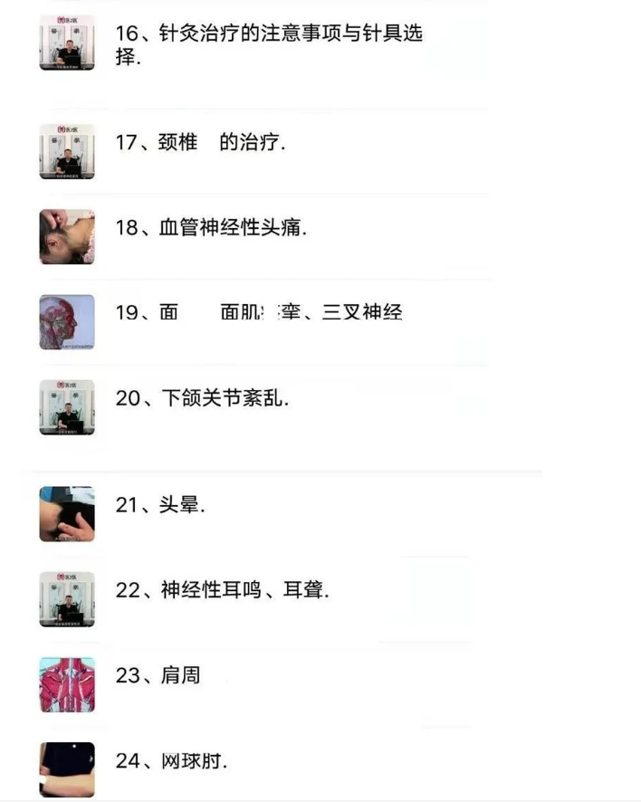 图片[4]-吕晓峰肌筋膜松解术治疗多种病症肩周炎颈椎病头痛中医视频教程【百度网盘下载】