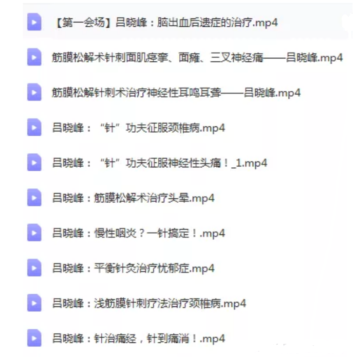 图片[9]-吕晓峰肌筋膜松解术治疗多种病症肩周炎颈椎病头痛中医视频教程【百度网盘下载】