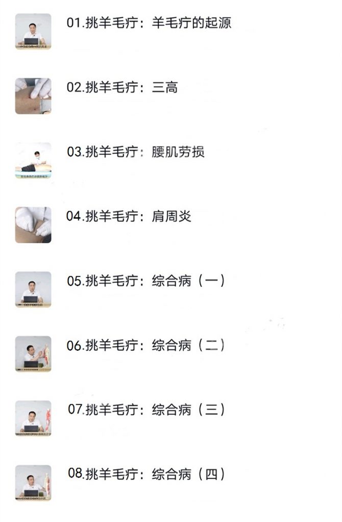 图片[2]-刘涛挑羊毛疔实战绝技颈椎落枕肩周炎脚趾麻8节实操高清视频教程【百度网盘下载】