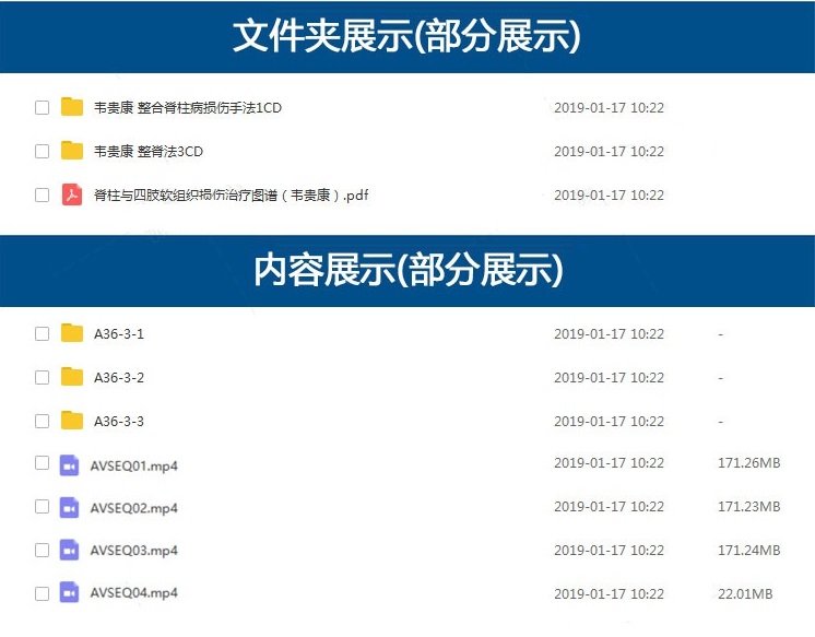 图片[3]-韦贵康正骨整脊视频教程传统中医脊柱损伤正脊教学视频【百度网盘下载】
