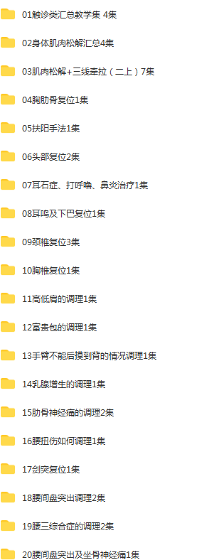 图片[2]-夏青海柔性正骨第三期面授班培训视频教程全集【百度网盘下载】