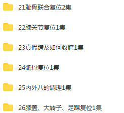 图片[3]-夏青海柔性正骨第三期面授班培训视频教程全集【百度网盘下载】
