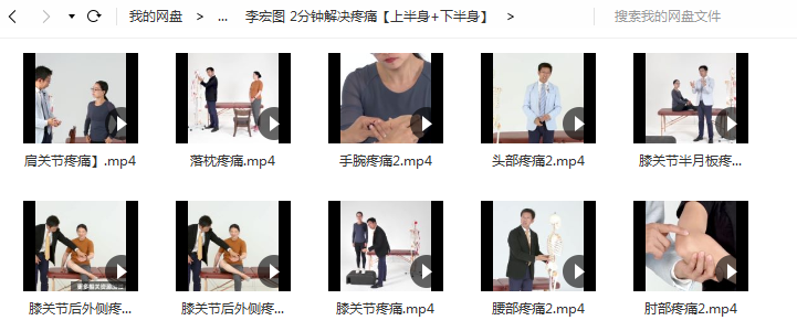 图片[2]-李宏图2分钟搞定疼痛高清视频教程上半身下半身疼痛问题【百度网盘下载】