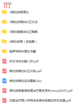 图片[4]-脊柱侧弯训练视频教程施罗特施罗斯脊柱侧弯训练合集三维治疗【百度网盘下载】