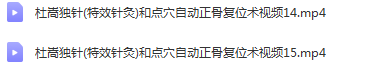 图片[4]-杜嵩独针初级班中级班高级班研修班视频教程合集【百度网盘下载】