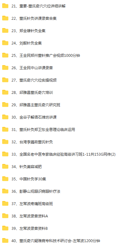 图片[4]-【董氏奇穴针灸内部资料最全高清视频教程】左常波邱雅昌杨维杰刘红云刘凤江周志军十多位老师教学资料-百度网盘下载