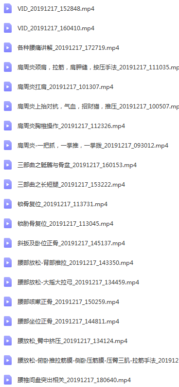 图片[5]-2021肖老师松筋整骨平衡术肌肉拉伸手法中医视频教程全集【百度网盘下载】