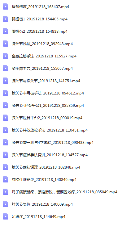 图片[6]-2021肖老师松筋整骨平衡术肌肉拉伸手法中医视频教程全集【百度网盘下载】