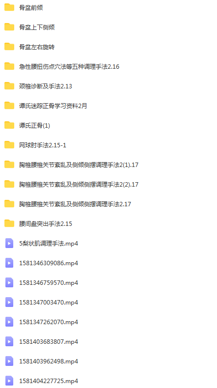 图片[4]-2020年谭氏迷踪柔性正骨视频课程实战干货【百度网盘下载】