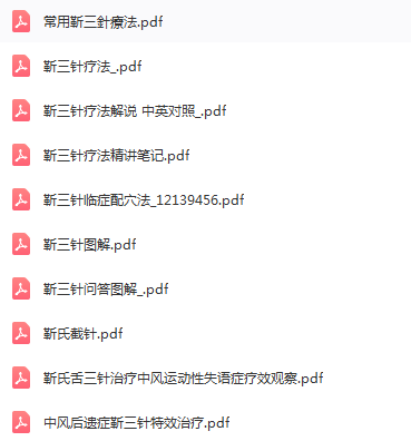 图片[3]-靳瑞靳三针中医针灸视频教程电子书全集资料【百度网盘下载】
