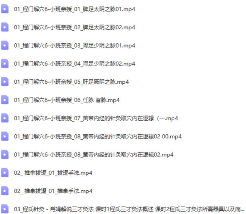 图片[2]-程氏针灸程门解穴精品小班培训全程视频教程【百度网盘下载】