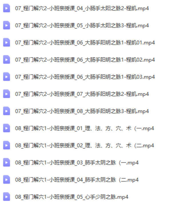 图片[5]-程氏针灸程门解穴精品小班培训全程视频教程【百度网盘下载】