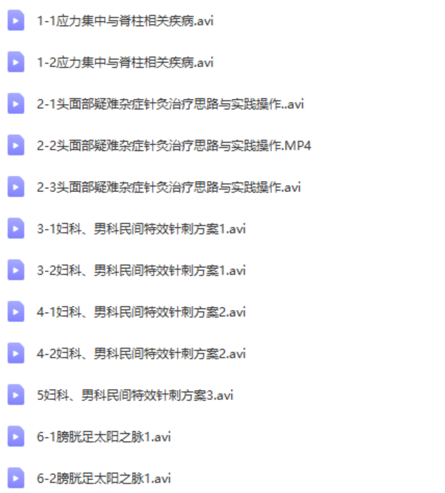 图片[7]-程氏针灸程门解穴精品小班培训全程视频教程【百度网盘下载】