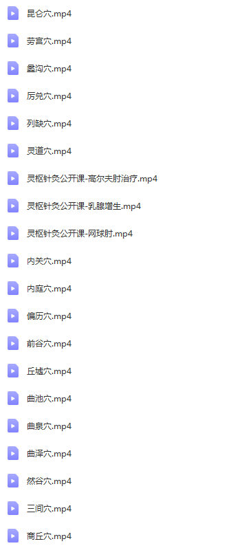 图片[14]-针灸系统学习视频教程零基础学针灸从入门到进阶全套视频【百度网盘下载】