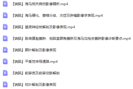 图片[8]-神经系统解剖进阶课高清视频教程血管颅脑脊髓神经解剖影像学【百度网盘下载】