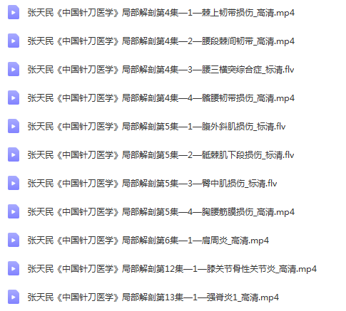 图片[4]-小针刀视频教程张天民中国针刀医学3D动画演示50集完整版【百度网盘下载】