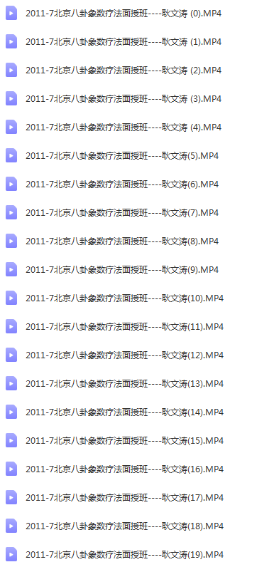 图片[2]-北京八卦象数疗法面授班视频教程及应用教材电子书