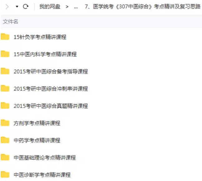 图片[9]-【中医考研专业学习资料】中医基础理论中医内科学中医诊断学中药学针灸学方剂学视频教程【百度网盘下载】