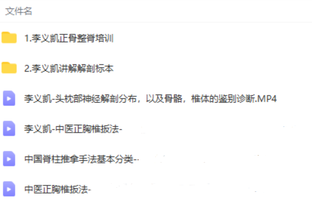 图片[2]-李义凯正骨手法视频教程脊柱胸椎脊椎矫正手法演示【百度网盘下载】