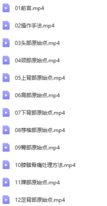 图片[2]-原始点按摩手法教学视频教程【百度网盘下载】