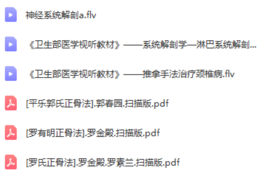 图片[4]-罗有明罗氏正骨颈肩腰腿痛中医正骨实操视频教程【百度网盘下载】