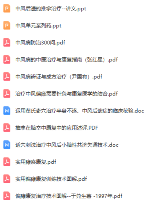 图片[6]-中风偏瘫脑瘫康复教学视频教程按摩保健康复操技术训练合集大全【百度网盘下载】