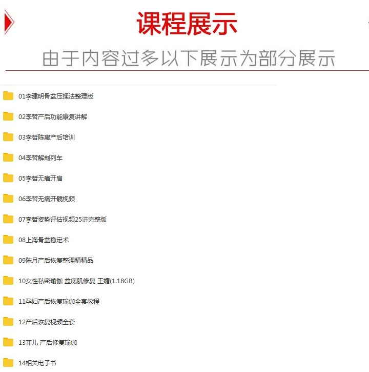 图片[4]-产后骨盆修复店必备学习资料视频教程合集【百度网盘下载】