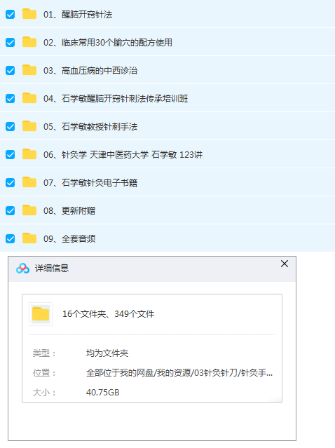 图片[2]-石学敏针灸针刺手法视频教程全集针灸学123讲醒脑开窍针法-百度网盘下载