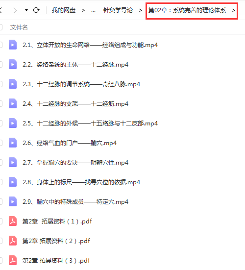 图片[5]-针灸百日通视频教程视频教程南方医科大学张东淑网课资料-百度网盘下载