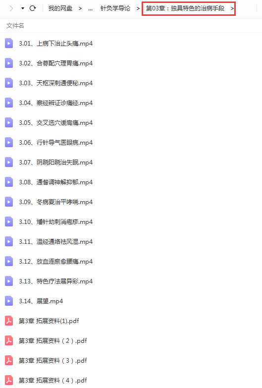 图片[6]-针灸百日通视频教程视频教程南方医科大学张东淑网课资料-百度网盘下载