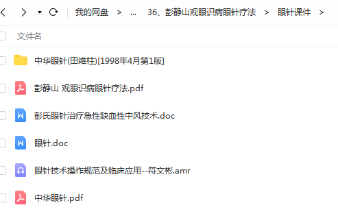 图片[3]-彭静山观眼识病眼针疗法视频教程中医针灸学习资料-百度网盘下载