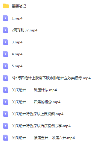 图片[2]-关爱君关氏絶针中医针灸视频教程-百度网盘下载