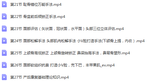 图片[3]-牛婷宫廷柔式整骨术徒手体态矫形徒手面雕高清视频教程27节-百度网盘下载