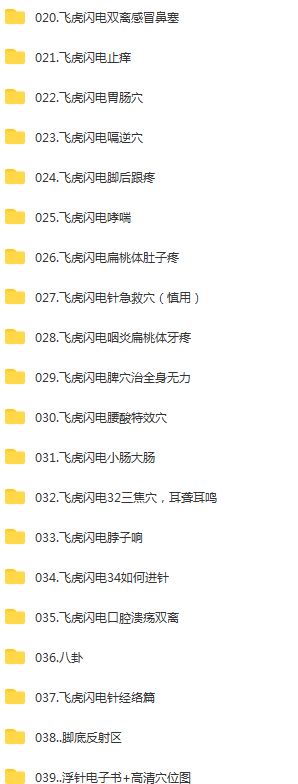 图片[12]-邱飞虎针灸教学视频教程飞虎闪电针法+鬼门十三针杨继洲全集-百度网盘下载