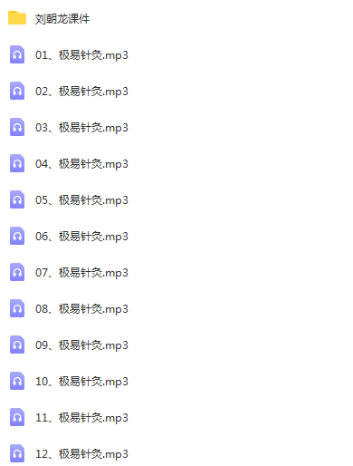 图片[2]-刘朝龙极易针灸极易刺法望诊定穴讲课全程录音及课件-百度网盘下载