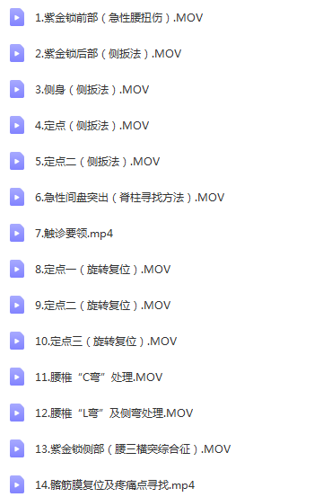 图片[5]-汤氏中医正骨培训班视频教程第25期共12天颈椎胸椎腰椎骨盆手法影像读片-百度网盘下载