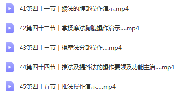 图片[4]-2020年脏腑点穴推拿培训视频教程45集高清基础理论和手法实操演示-百度网盘下载