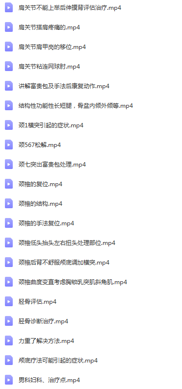 图片[3]-2021年温普成空间力学柔性正骨视频教程-百度网盘下载