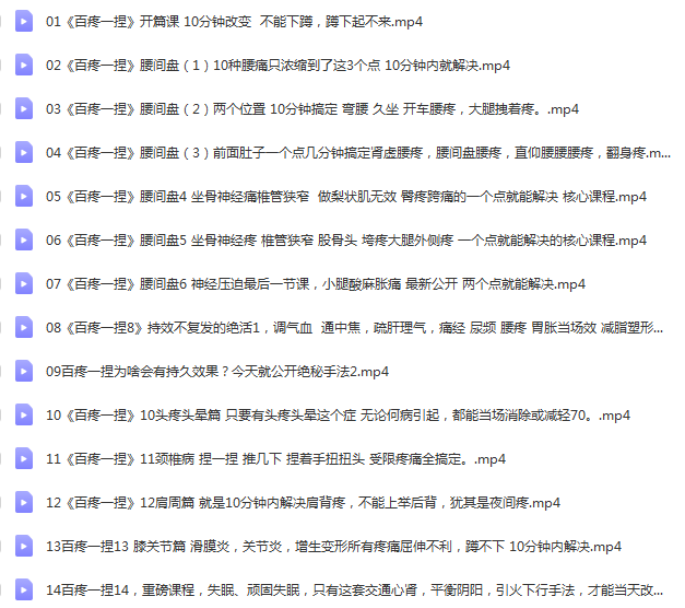 图片[2]-赵院长百疼一捏合集58节视频教程-百度网盘下载