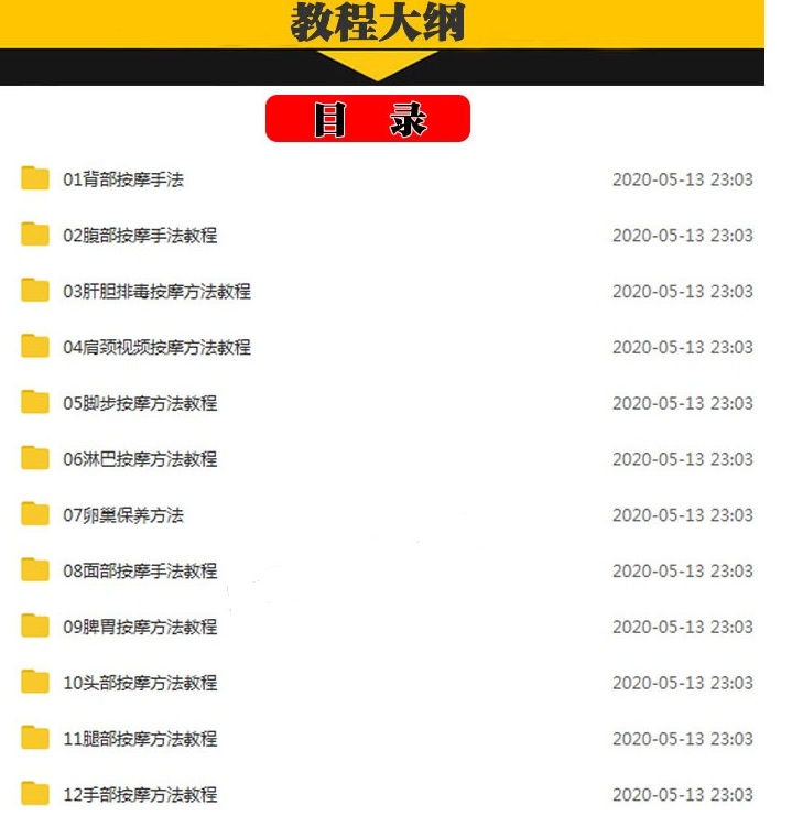图片[2]-按摩视频教程大全:背部颈部头部肝胆排毒淋巴面部养生颈肩按摩手法自学教程-百度网盘下载