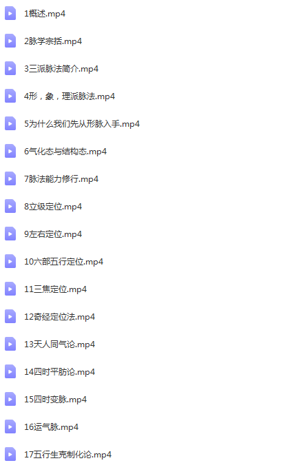 图片[2]-陈予粮古中医脉诊绝学初级班进阶班精修班视频教程全集-百度网盘下载-正骨教程博客