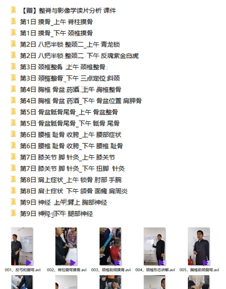 图片[2]-【王灿正骨理筋手法视频教程】培训班18期摸骨诊病八把半锁正骨-百度网盘下载
