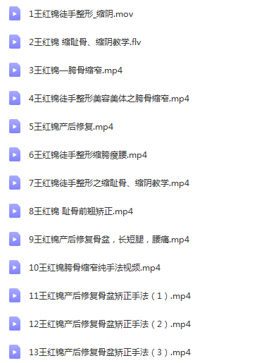 图片[6]-【王红锦中医正骨手法视频教程】徒手整形面部矫正产后康复小颜整骨-百度网盘下载