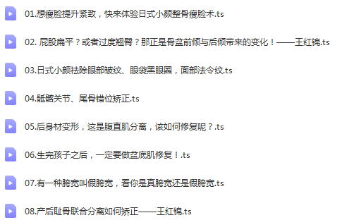 图片[8]-【王红锦中医正骨手法视频教程】徒手整形面部矫正产后康复小颜整骨-百度网盘下载
