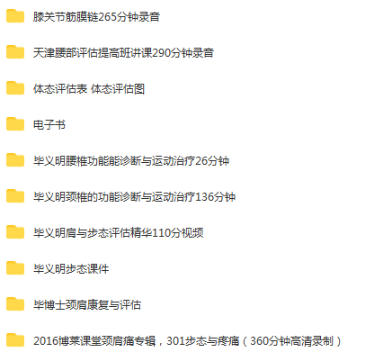 图片[3]-《毕义明毕博士肌筋膜》专业手法体态评估视频教程全套百度网盘下载